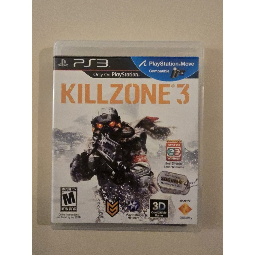 KillZone 3 (Sony PlayStation 3 PS3, 2011) Complete Manual